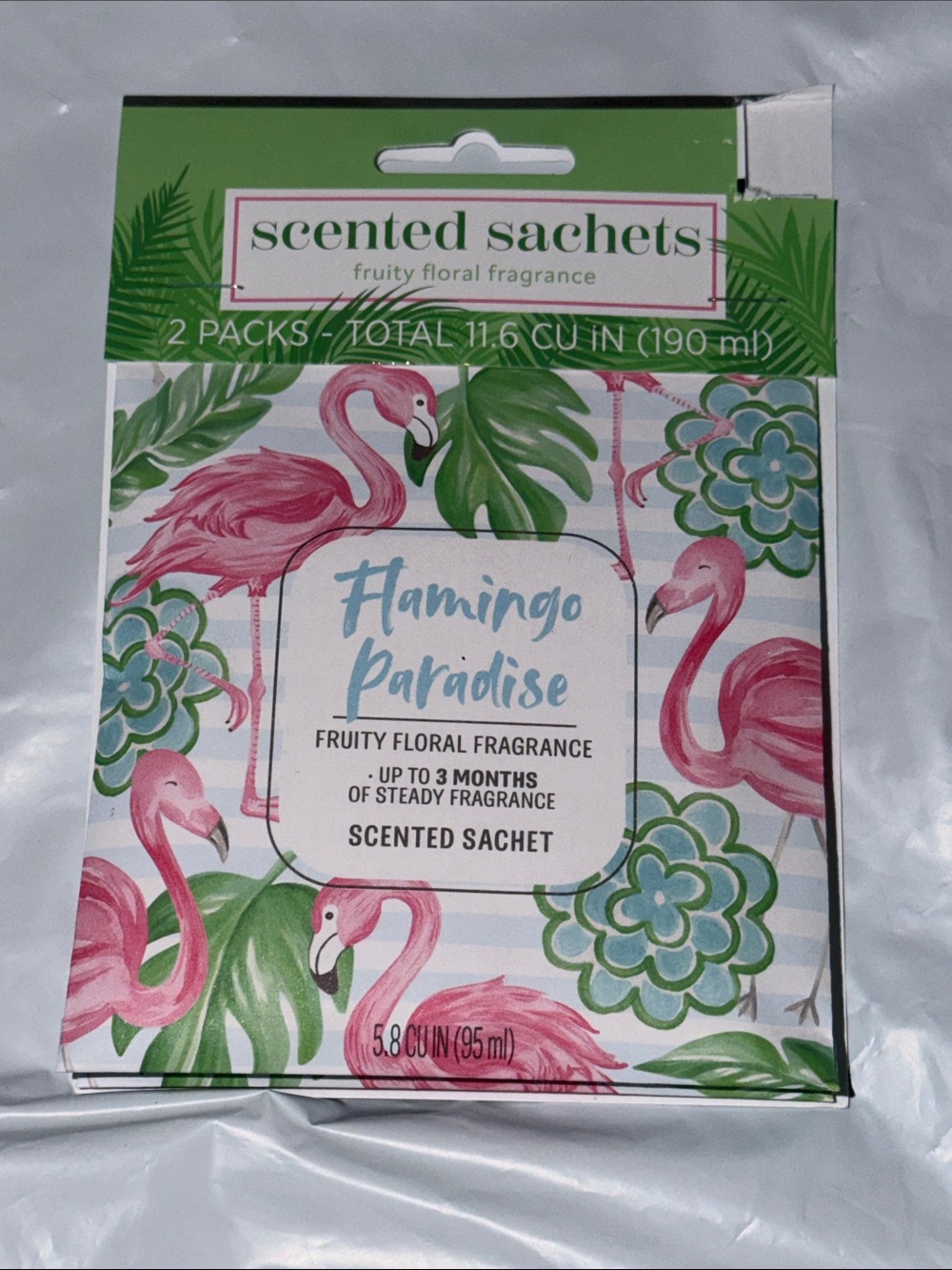 Flamingo Paradise Scented Sachets - Pink & Green